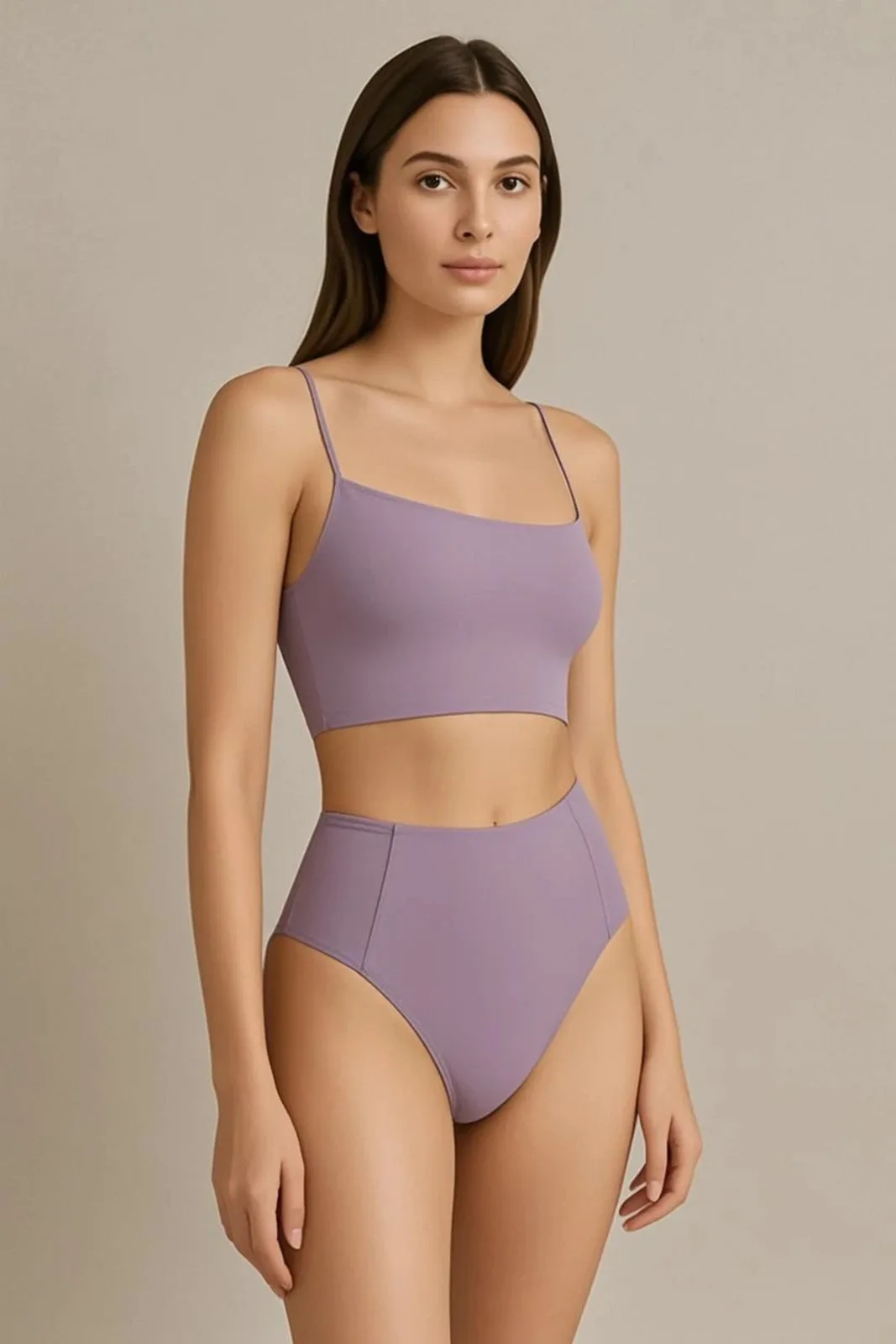 Lilac Sculptfit High-Waist & Shaping & Sculpting Bikini Bottom