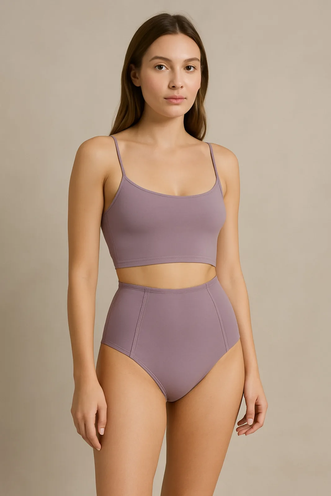 Lilac Sculptfit High-Waist & Shaping & Sculpting Bikini Bottom