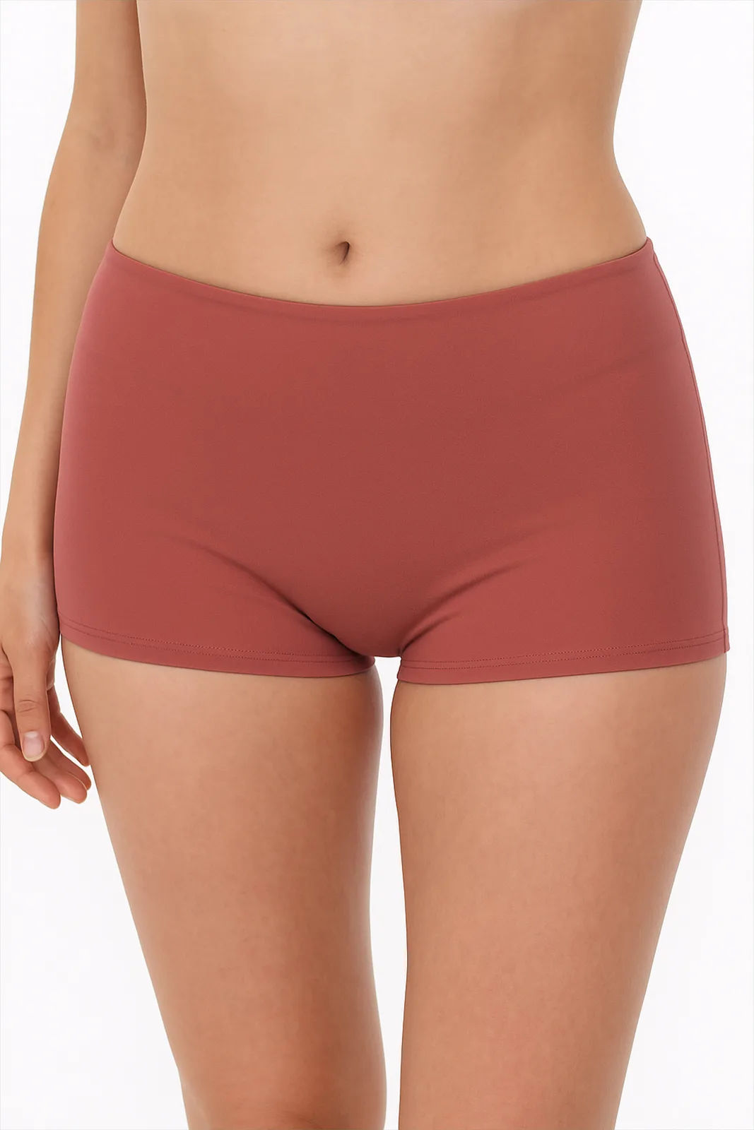 Dusty Rose Women's Shaping Shorts Bikini Bottom Swim Shorts