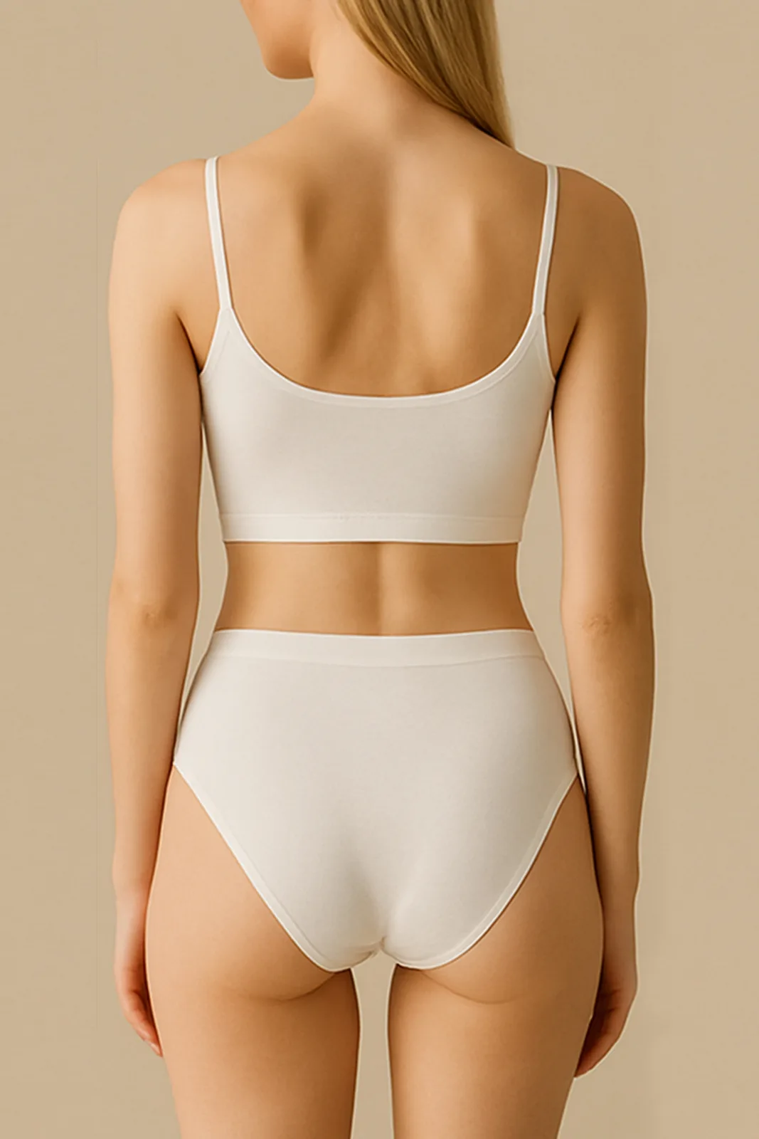 Women's 3-Pack %100 Cotton White Briefs Set