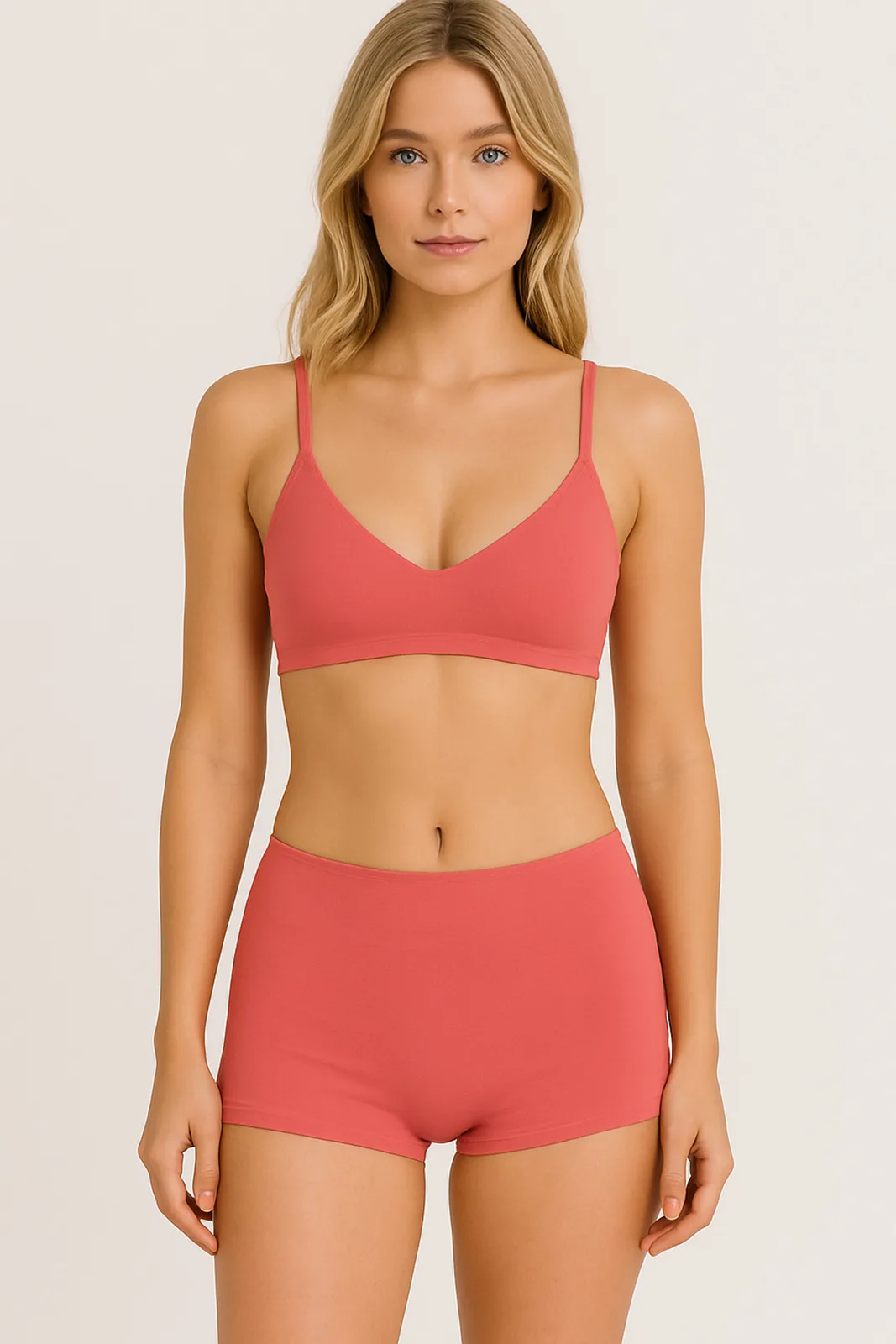 Pink Women's Shaping Shorts Bikini Bottom Swim Shorts