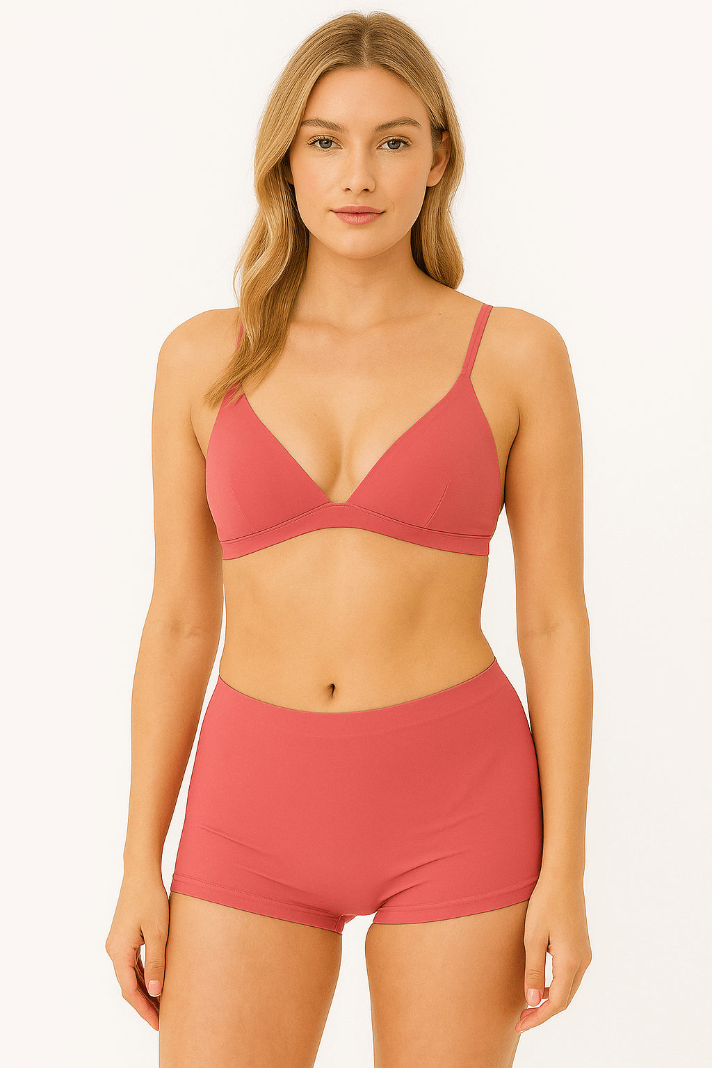 Brncy PembeKadın Toparlayıcı Şort Bikini Altı Deniz Şortu