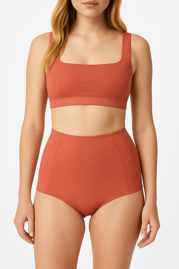 Brncy Gül Kurusu SculptFit Yüksek Bel & Toparlayıcı & Şekillendirici Bikini Altı