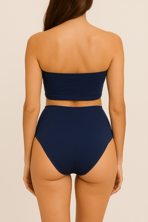 Brncy Lacivert SculptFit Yüksek Bel & Toparlayıcı & Şekillendirici Bikini Altı - Görsel 2